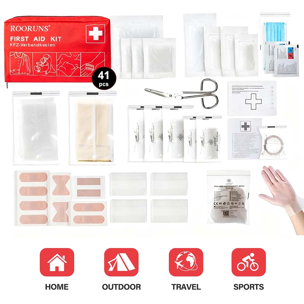 Car Accessories For Elderly - Kit de Primeiros Socorros Essenciais para