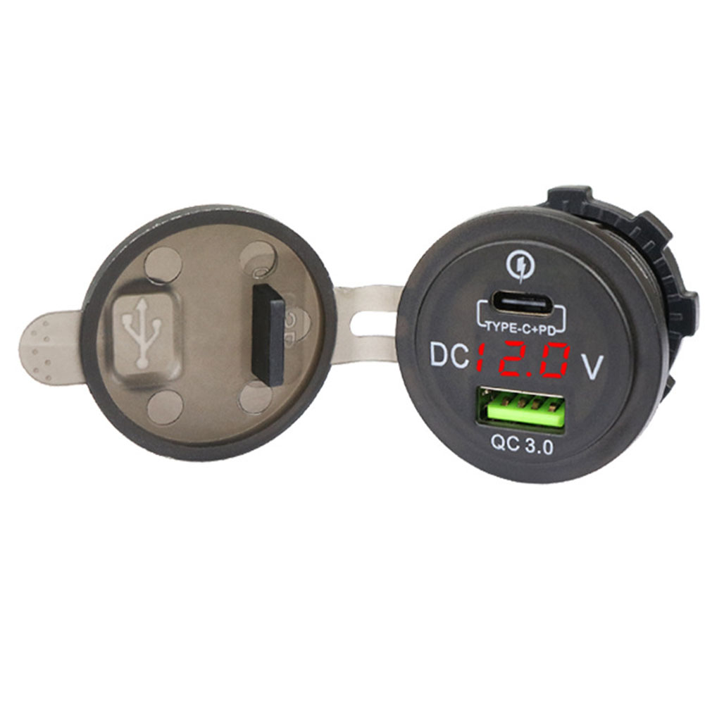 Car Accessories Qc - Tomada led qc 3.0 soquete voltímetro
