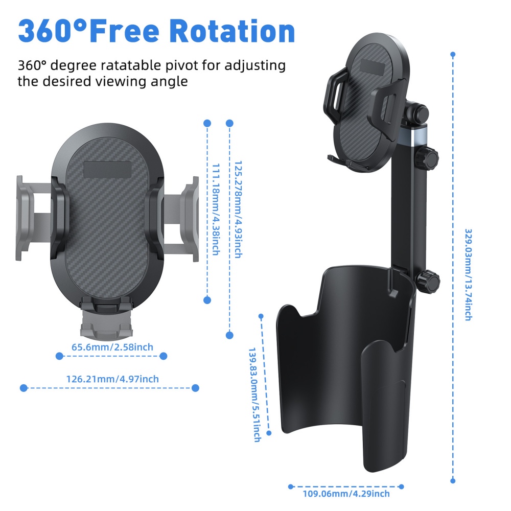 Car Cup Holder Expander - Suporte Expansível para Celular e Copo