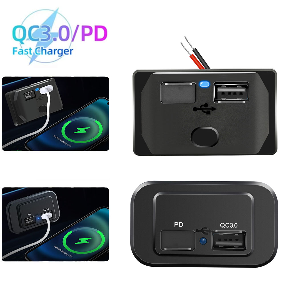 Car Accessories Qc - 12v-24v usb tomada de carregador de
