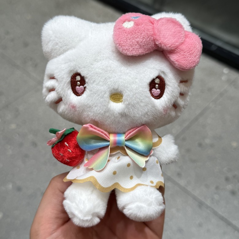 Car Accessories In Japan - Chaveiro de Pelúcia Kuromi Hello Kitty