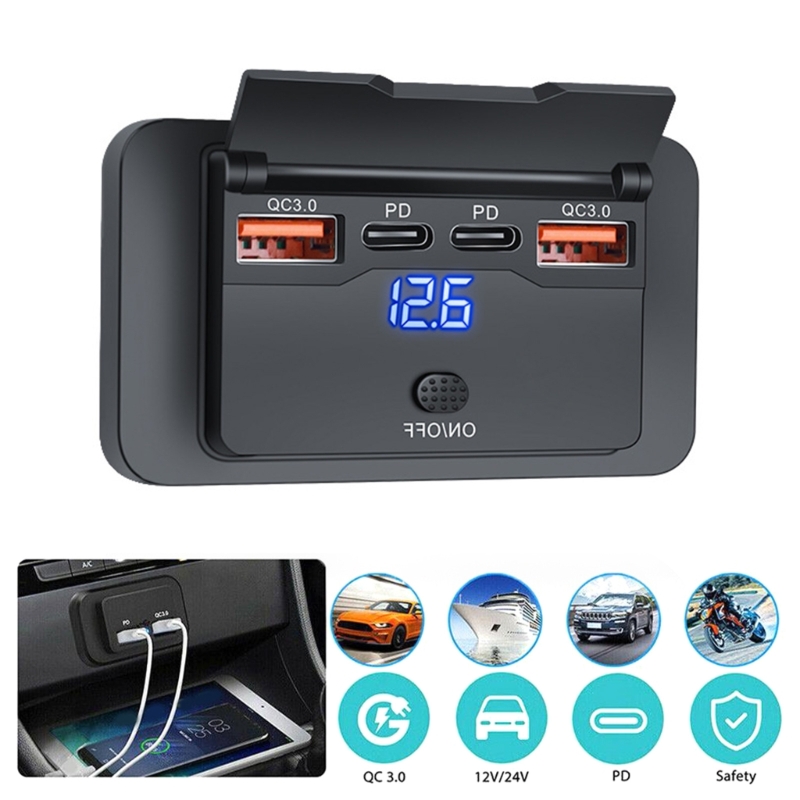 Carregador de Carro USB com 4  - Car Accessories Qc avaliação e preço
