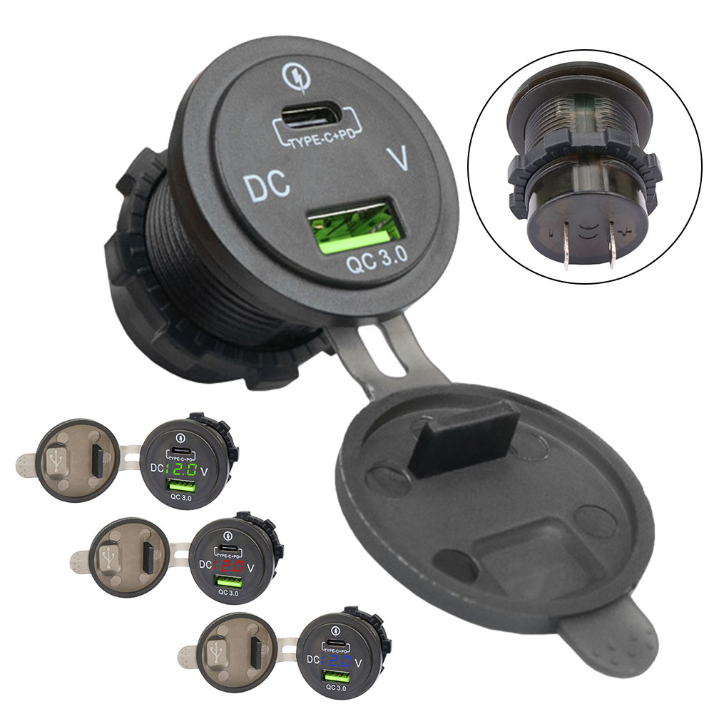 Tomada led qc 3.0 soquete volt - Car Accessories Qc avaliação e preço