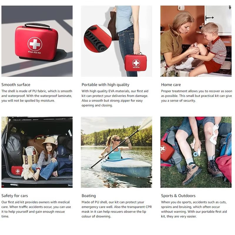 Kit de primeiros socorros port - Car Accessories For Elderly avaliação e preço