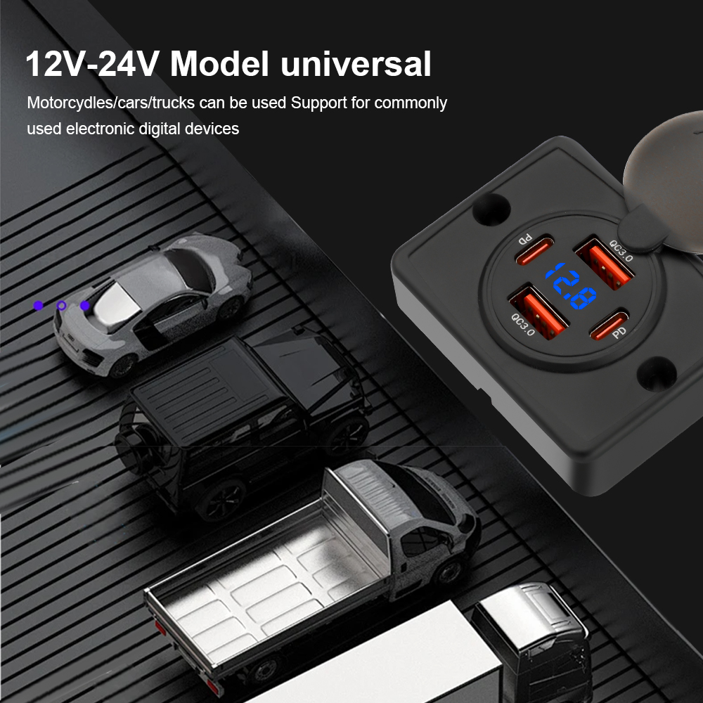 Kebidumei pd + qc 4 portas car - Car Accessories Qc avaliação e preço