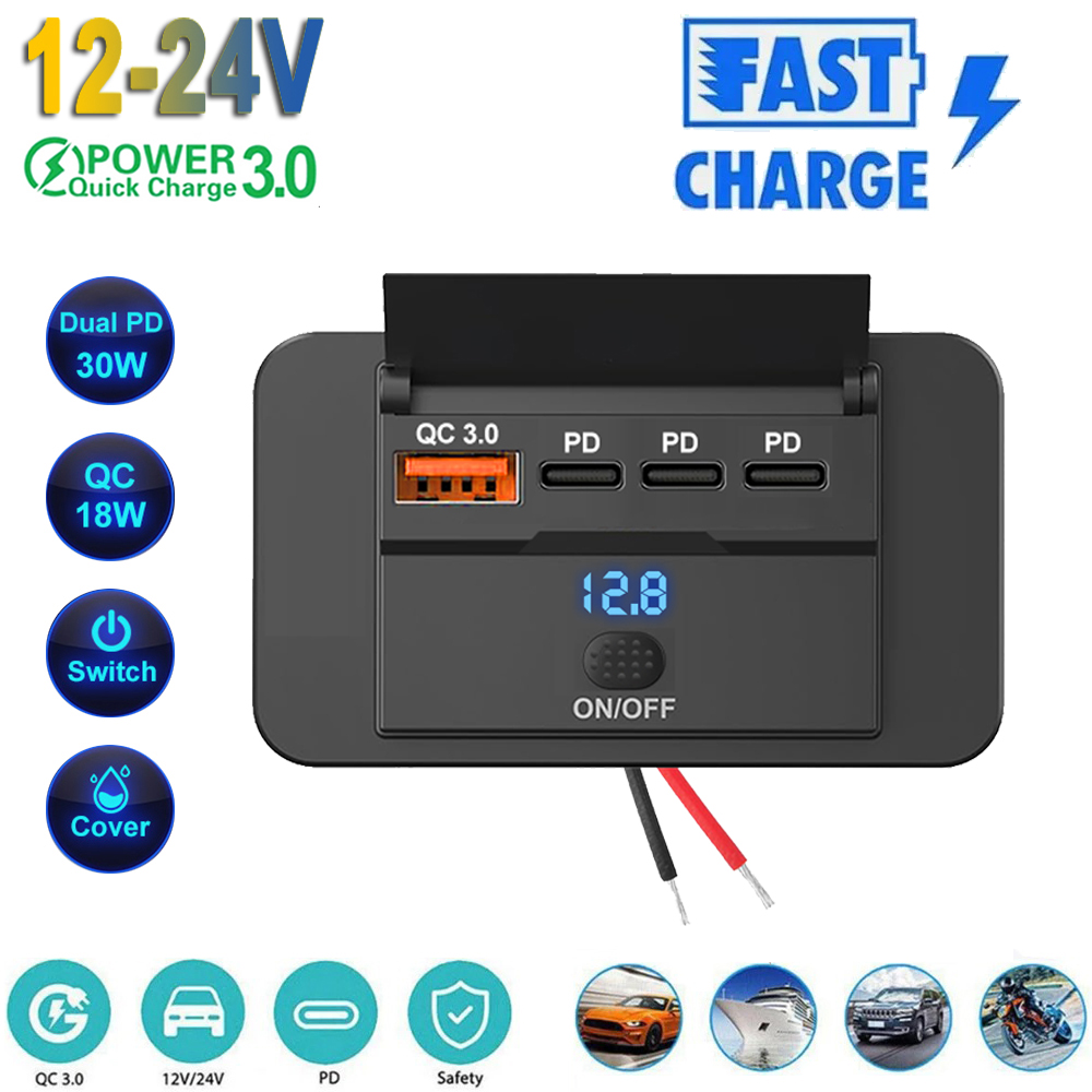 2025 4 portas 12v rv tomada us - Car Accessories Qc avaliação e preço