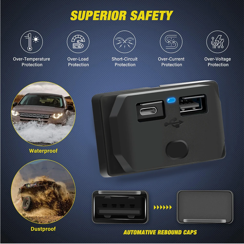 12v-24v usb tomada de carregad - Car Accessories Qc avaliação e preço