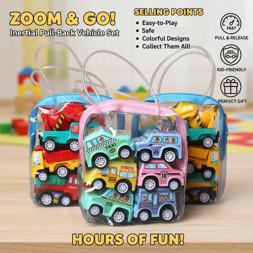 6 Peças de Mini Carros de Brin - Car Accessories For Boys avaliação e preço