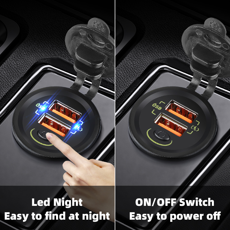 QC3.0-Carregador USB para carr - Car Accessories Qc avaliação e preço