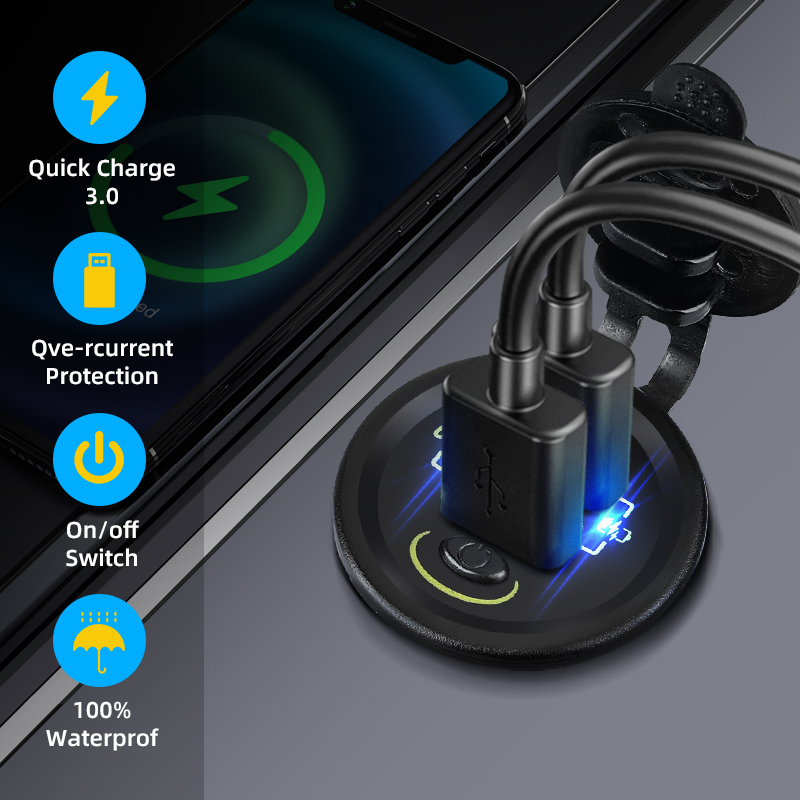QC3.0-Carregador USB para carr - Car Accessories Qc avaliação e preço